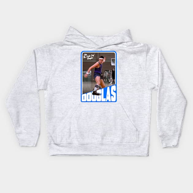 Chip 'The Cable Guy' Douglas Basketball Trading Card Kids Hoodie by darklordpug